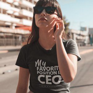 My Favorite Position is CEO Fitted T-Shirt